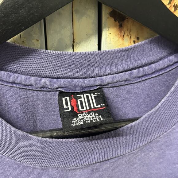 Vintage 1994 90s Phish Fall Tour Purple Jim Pollock Trey Anastasio T Shirt XL - Picture 3 of 8